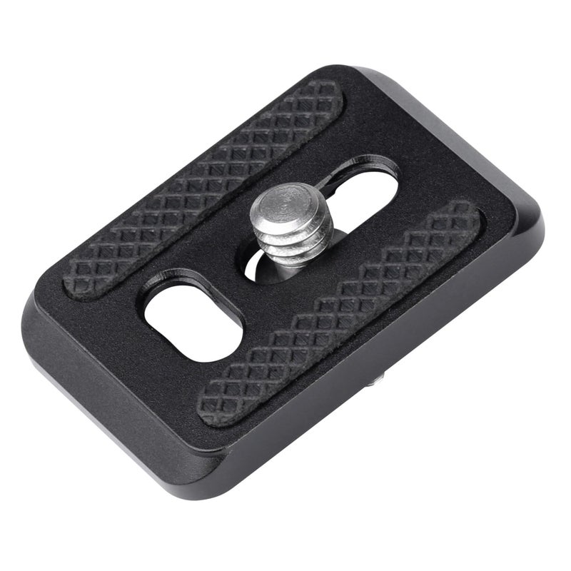 LEOFOTO PU-25 Mini Plate, 25mm, Arca Compatible, Black Anodized Aluminum, Camera Mount - Image 1